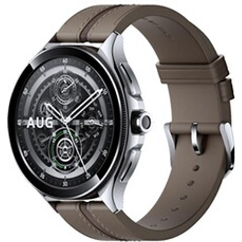 Xiaomi Mi Watch 2 Pro Argent et bracelet Cuir Marron FD