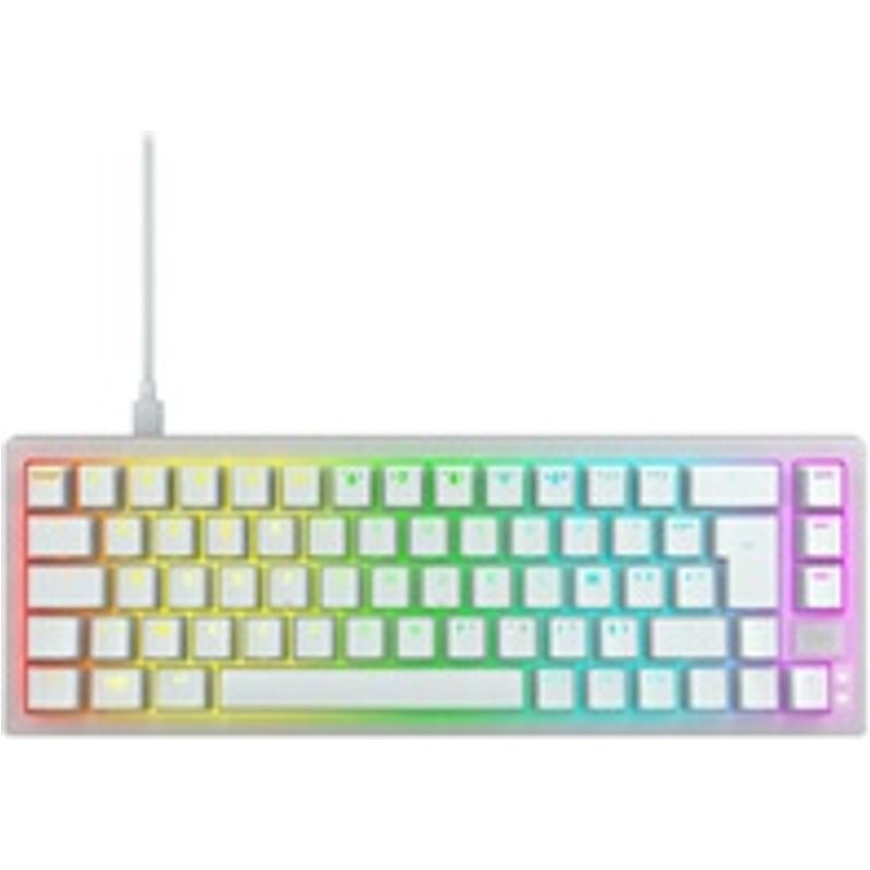 XTRFY K5V2 mecanique personnalisable - format 65% - Switches Hot Swap CHERRY MX2A Red - Blanc