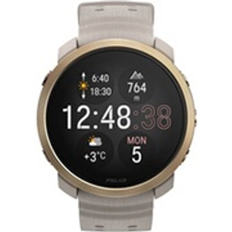 Polar Vantage M3 44 mm Bluetooth Doré avec bracelet silicone Beige