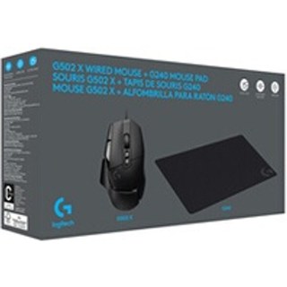 Logitech G502 X Gaming Filaire LIGHTFORCE + Tapis G240