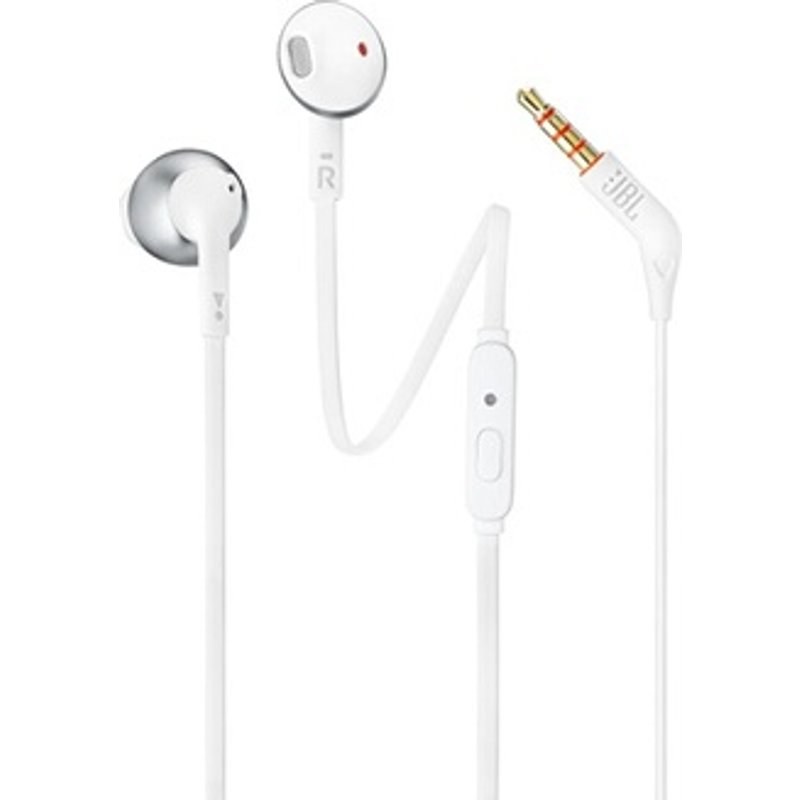 Ecouteurs filaires intra-auriculaires JBL Tune 205 Chrome