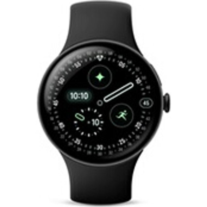 Google Pixel Watch 4 41 mm Bluetooth Noir Mat avec bracelet sport fluoroélastomère Noir Volcanique