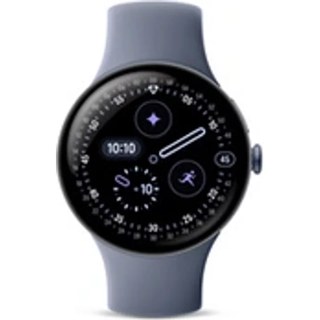 Google Pixel Watch 4 45 mm Bluetooth Gris satiné avec bracelet sport fluoroélastomère Gris Quartz