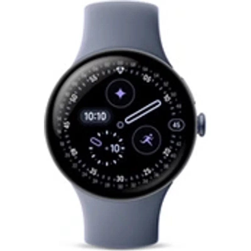 Google Pixel Watch 4 45 mm Bluetooth Gris satiné avec bracelet sport fluoroélastomère Gris Quartz