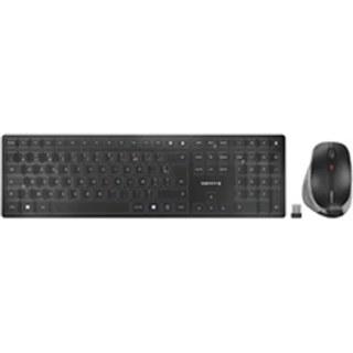 Cherry Azerty sans fil DW 9500 SLIM Bluetooth Gris et Noir