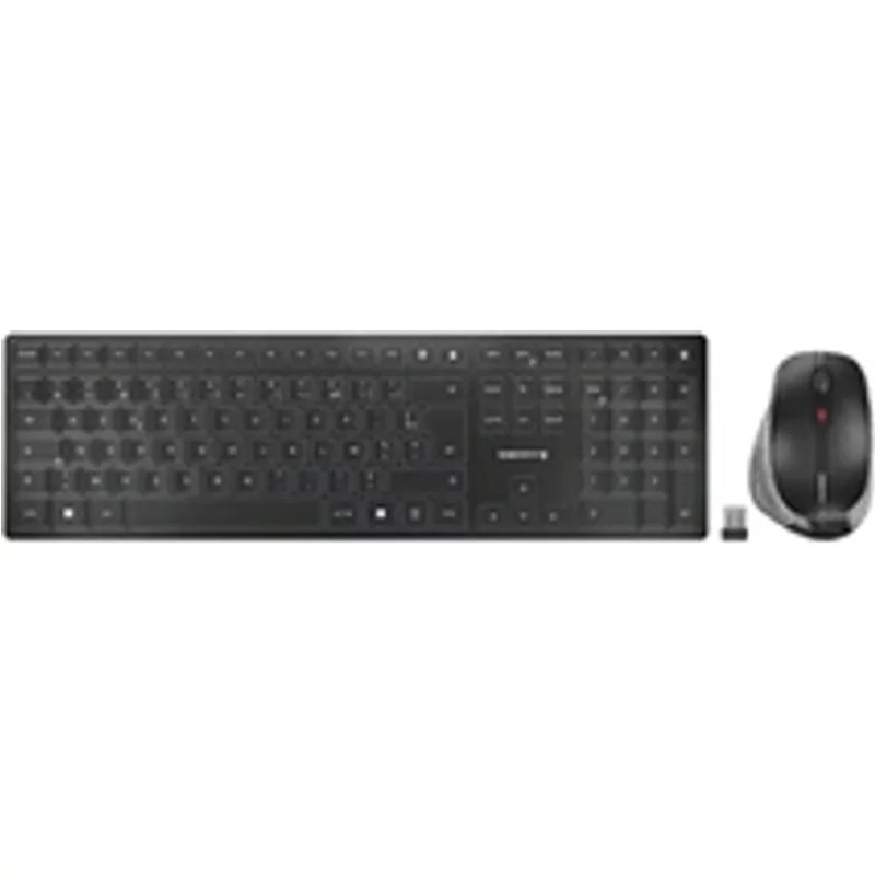 Cherry Azerty sans fil DW 9500 SLIM Bluetooth Gris et Noir
