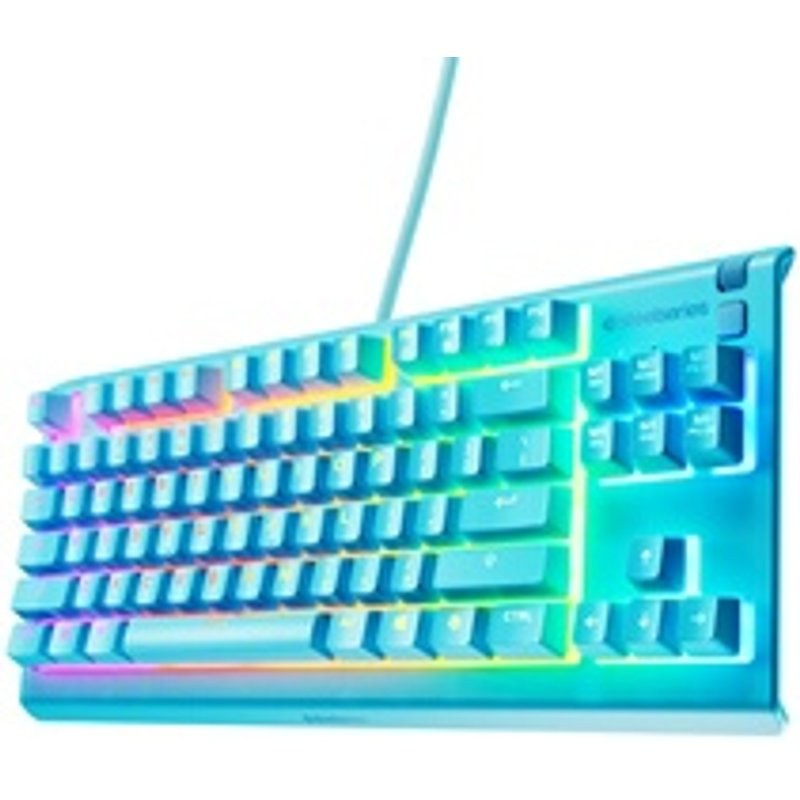 SteelSeries Gaming filaire Apex 3 TKL Bleu Aqua