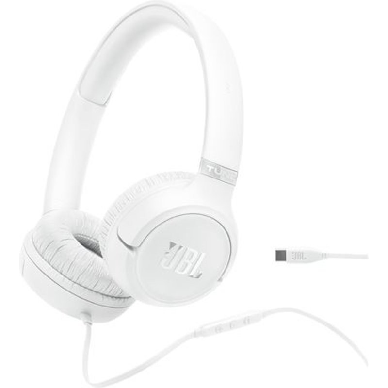 Tune 530C Blanc, supra-auriculaire filaire avec son haute-résolution JBL Pure Bass