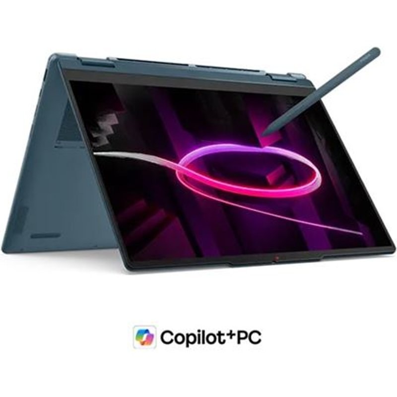 PC 2-en-1 Lenovo Yoga 7 14AGP11 14” OLED 120 Hz Écran tactile AMD Ryzen™ AI 7 32 Go RAM 1 To SSD Bleu