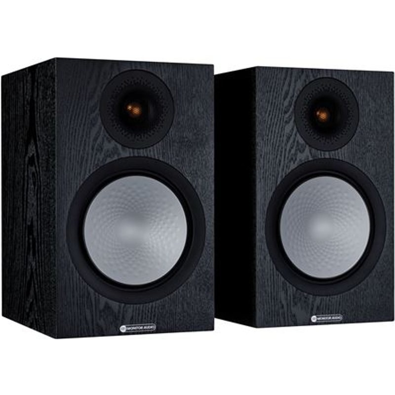 Enceinte bibliothèque Monitor Audio Silver 100 7G Chêne noir Vendue par paire
