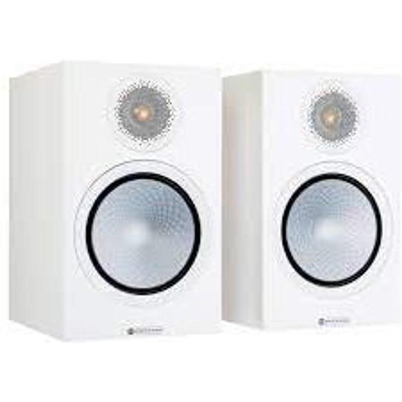 Enceinte bibliothèque Monitor Audio Silver 100 7G Blanc satiné Vendue par paire