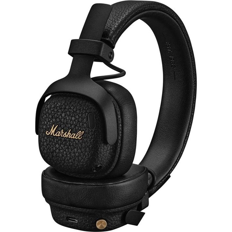 Casque arceau supra-aural sans fil Bluetooth Marshall Milton ANC à réduction du bruit adaptative Noir