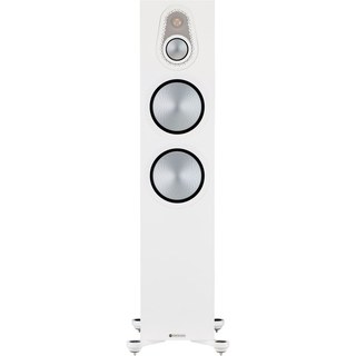 Enceinte colonne Monitor Audio Silver 500 7G Blanc satiné Vendue à l'unité