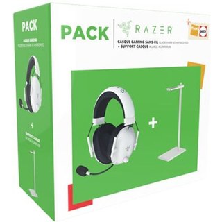 Pack Fnac Casque gaming sans fil Razer BlackShark V2 HyperSpeed Blanc + Support casque alliage