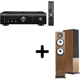 Un ampli Denon PMA-600NE Noir + une paire d'enceintes colonne Cabasse Jersey MT32/2 Edition