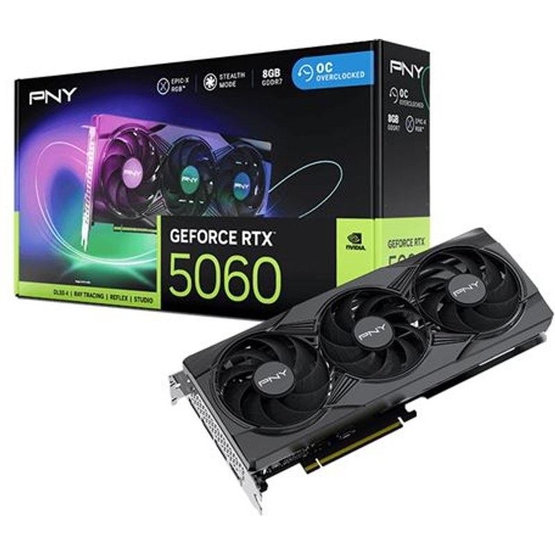 Carte graphique PNY NVIDIA GeForce RTX 5060 8G ARGB OC