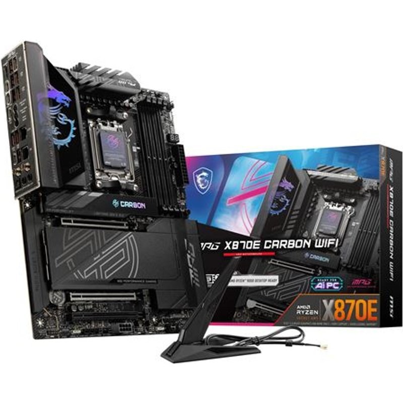 Carte mère MSI MPG X870E CARBON Wi-Fi ATX Socket AM5 Chipset AMD X870E