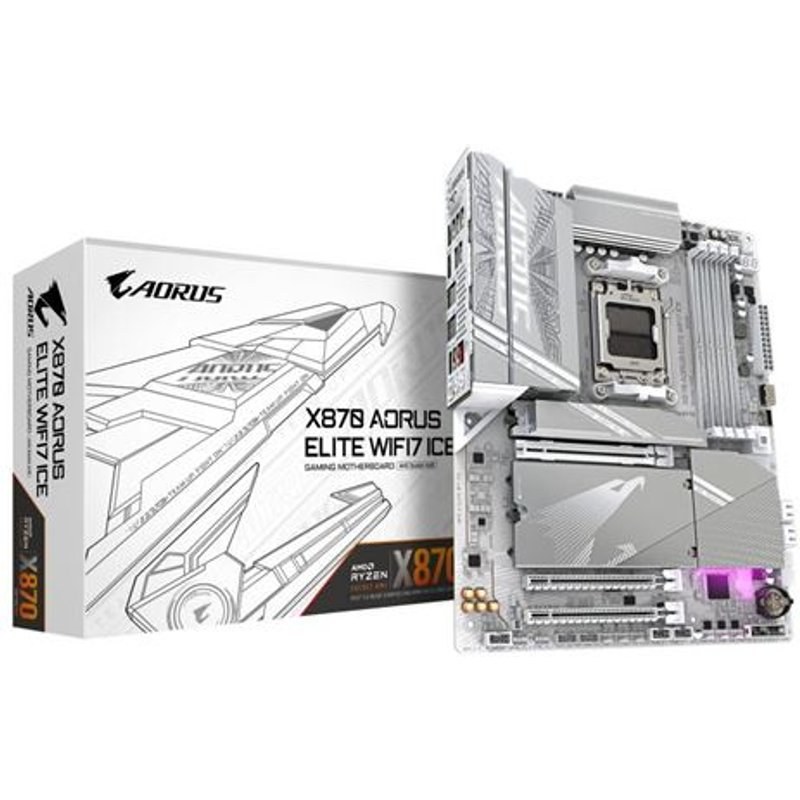 Carte mère Gigabyte X870 AORUS ELITE WIFI7 ICE ATX Socket AM5 Chipset AMD X870