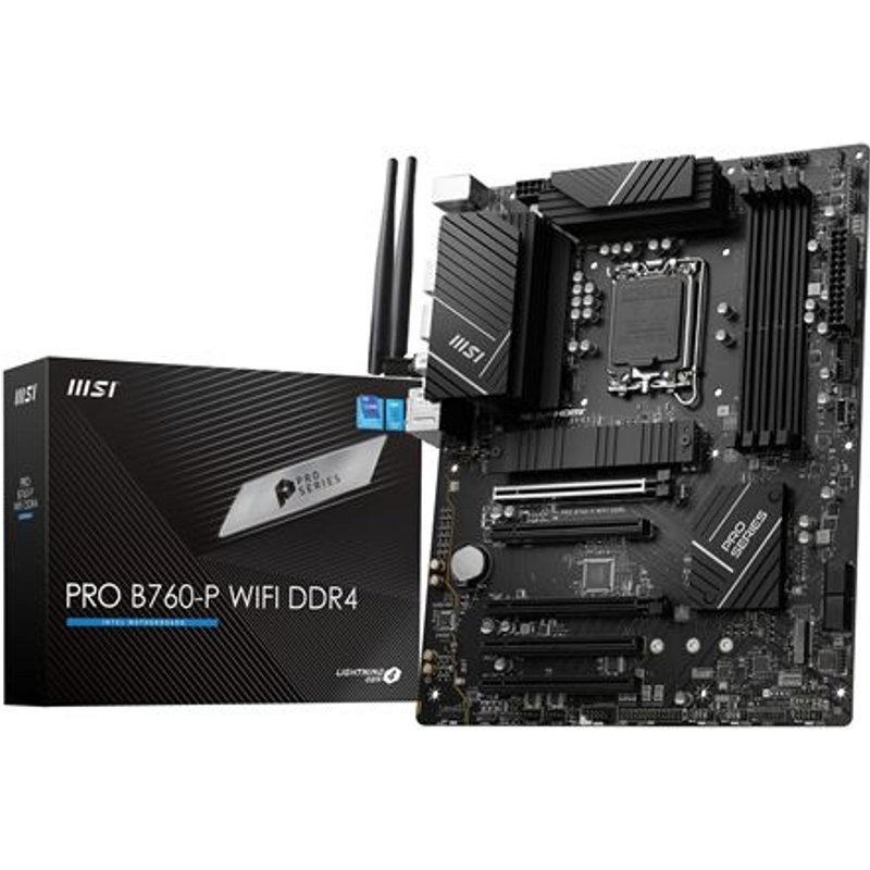 Carte mère MSI PRO B760-P Wi-Fi DDR4 ATX Socket LGA1700 Chipset Intel B760