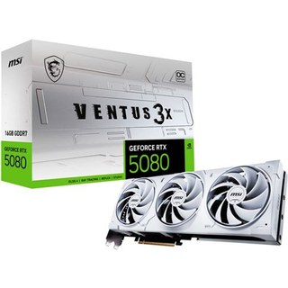 Carte graphique MSI NVIDIA GeForce RTX 5080 16G VENTUS 3X OC Blanc