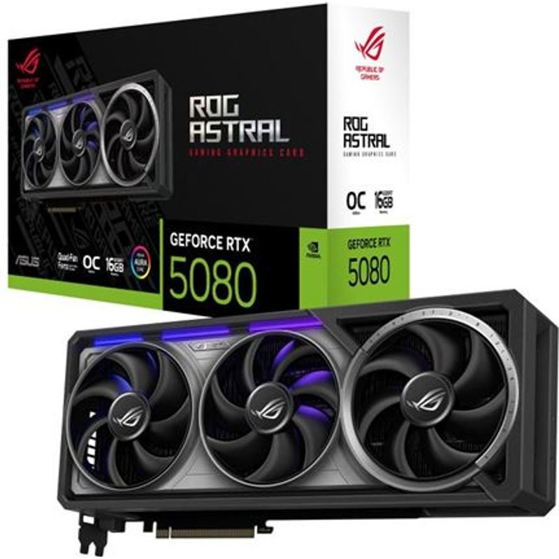Carte graphique ASUS ROG ASTRAL NVIDIA GeForce RTX 5080 16G OC