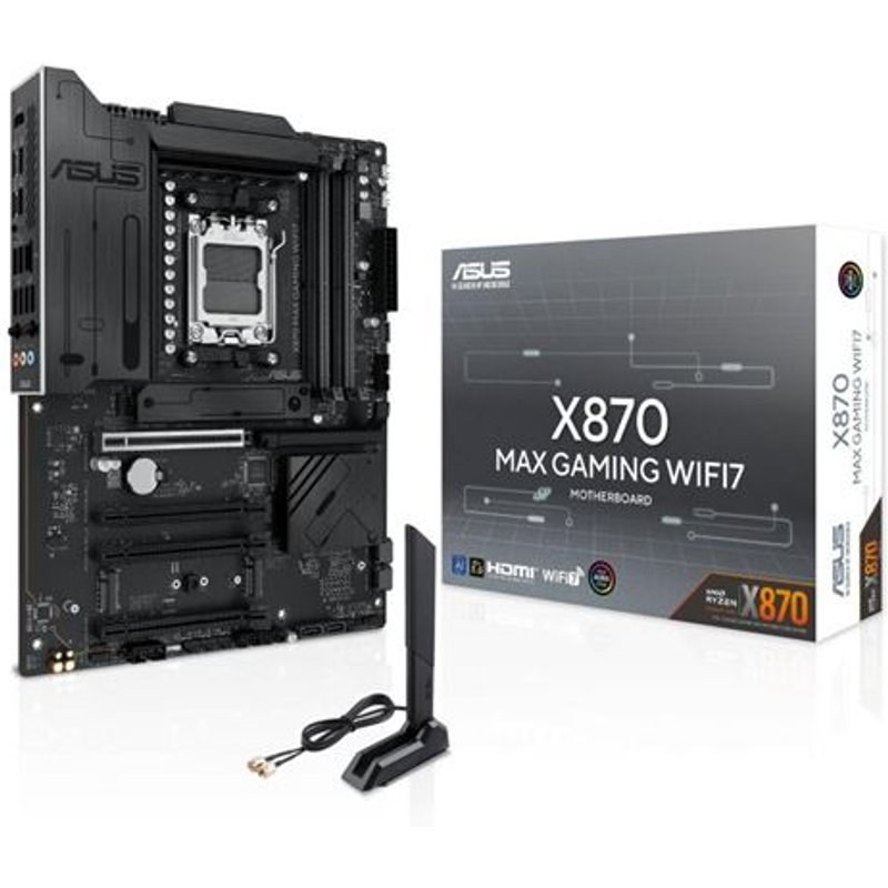 Carte mère ASUS X870 MAX GAMING WIFI7 ATX Socket AM5 Chipset AMD X870