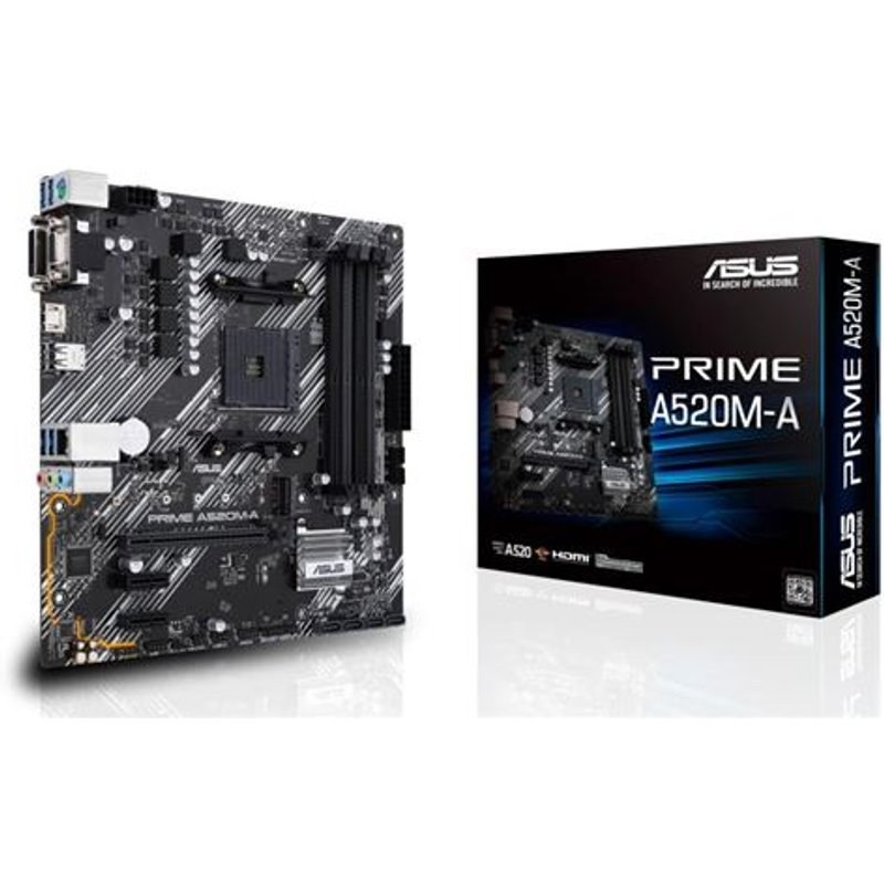 Carte mère ASUS PRIME A520M-A II/CSM micro ATX Socket AM4 Chipset AMD A520