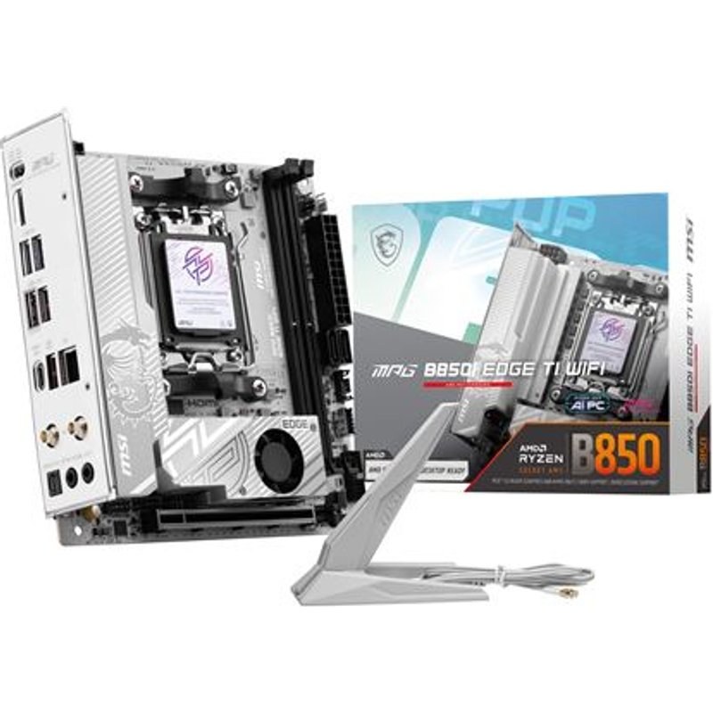 Carte mère MSI MPG B850I EDGE TI Wi-Fi Mini ITX Socket AM5 Chipset AMD B850
