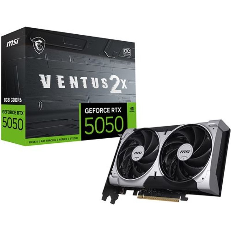 Carte graphique MSI NVIDIA GeForce RTX 5050 8G VENTUS 2X OC blanc