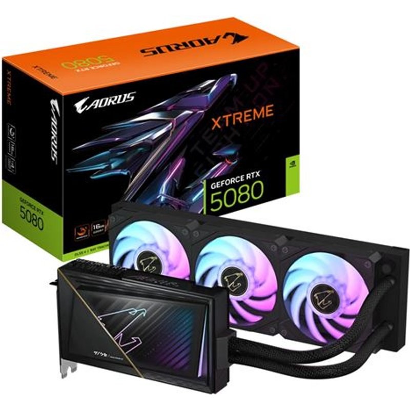 Carte graphique Gigabyte AORUS NVIDIA GeForce RTX 5080 16G XTREME WATERFORCE