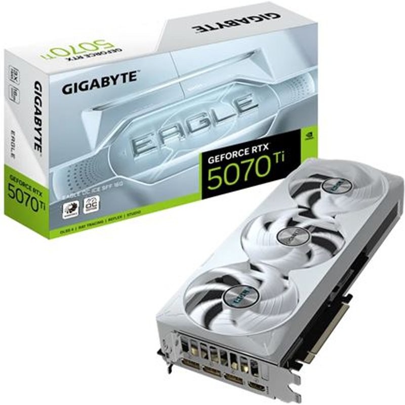Carte graphique Gigabyte NVIDIA GeForce RTX 5070 Ti EAGLE OC ICE SFF 16G