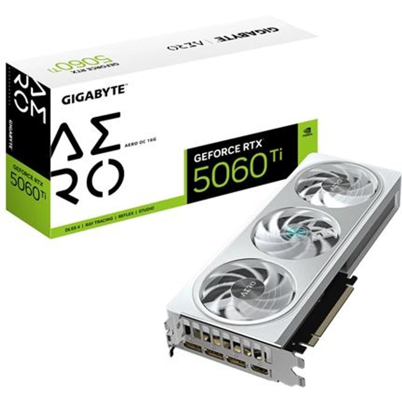 Carte graphique Gigabyte NVIDIA GeForce RTX 5060 Ti 16 Go AERO OC Gris