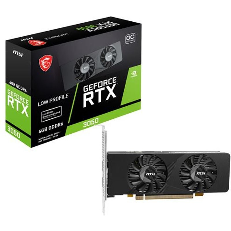 Carte graphique MSI NVIDIA GeForce RTX 3050 LP E 6G OC