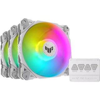 Pack de 3 ventilateurs PC ASUS TUF GAMING TF120 ARGB 120 mm blanc