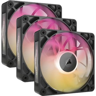 Pack de 3 ventilateurs PC Corsair RX120 MAX RGB 120 mm noir