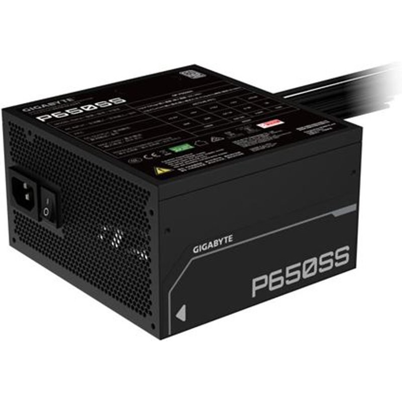 Alimentation PC non modulaire Gigabyte 550W- GP-P650SS 80 PLUS Silver Noir