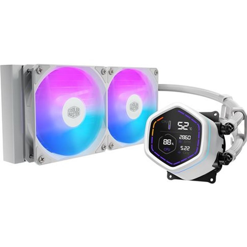 Kit Watercooling Cooler Master MasterLiquid Core Nex Digital 240 ARGB Blanc