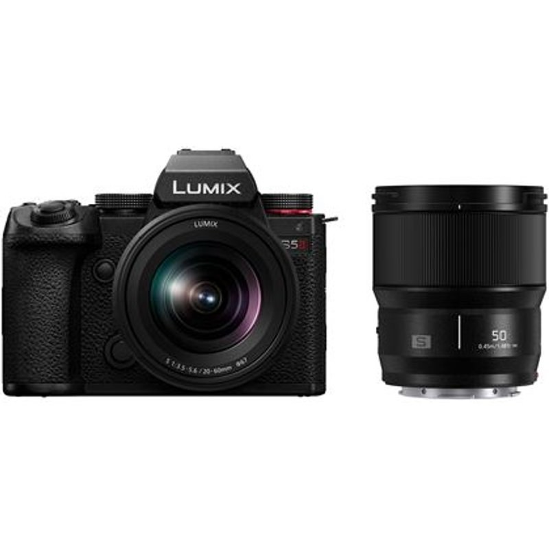 Pack hybride Panasonic Lumix S5 Mark II + S 20-60 mm f/3.5-5.6 + S 50 mm f/1.8