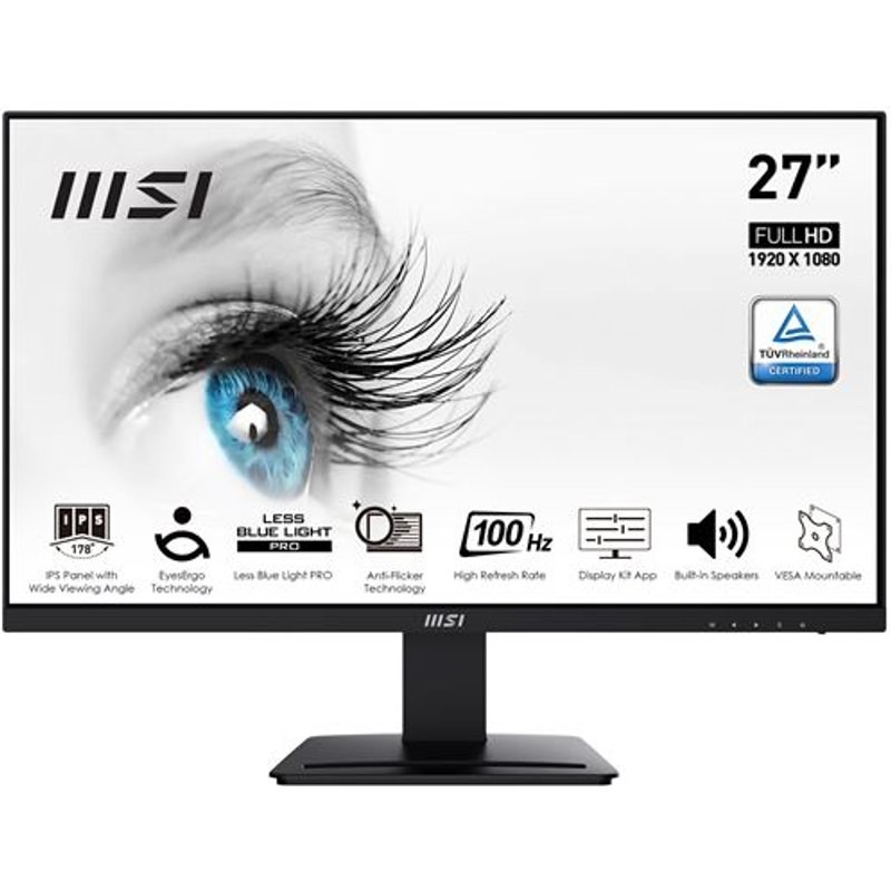 Écran PC MSI Pro MP273A 27" Full HD Noir
