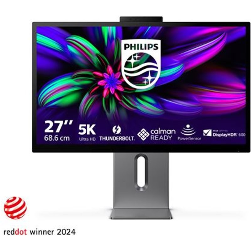 Écran PC Philips 27E3U7903/00 27" 5K UHD Gris sidéral