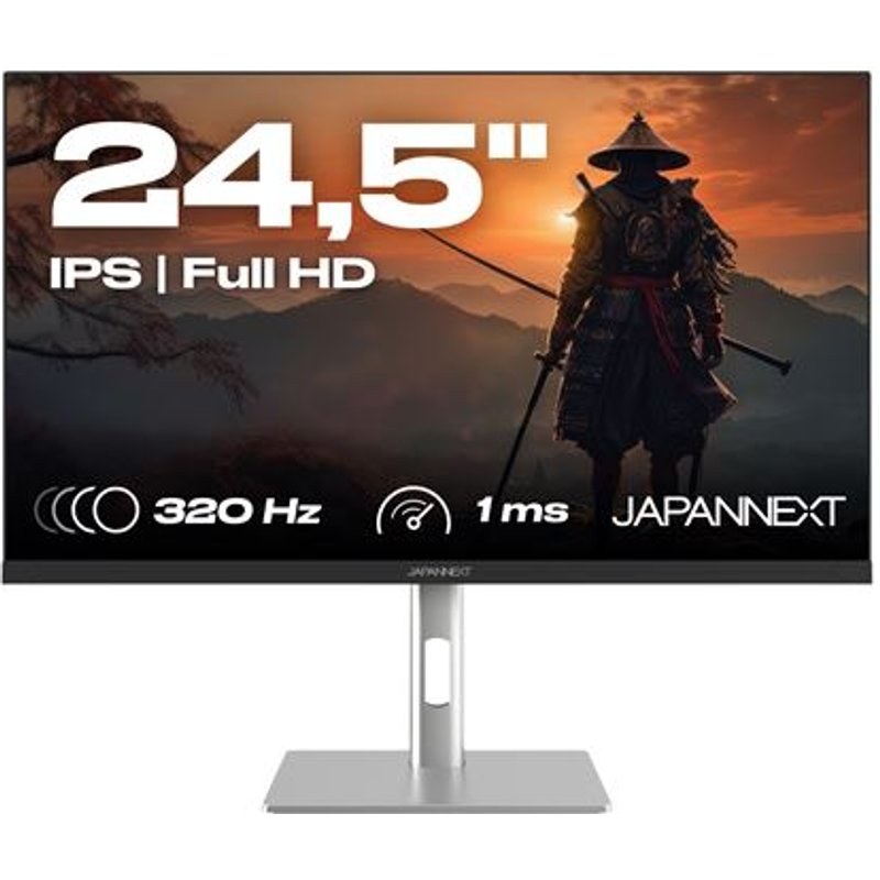 Écran PC gaming Japannext JN-IPS245G320F-HSP 24,5" 320 Hz Full HD Argent et Noir