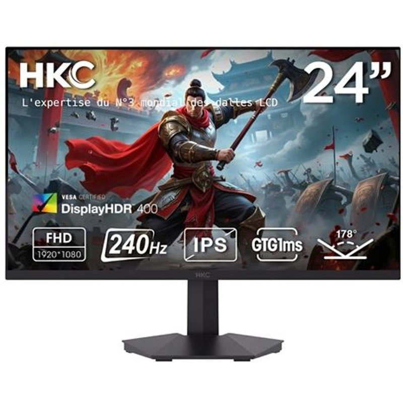Écran PC Gaming HKC G24H3D Fast 23,8'' 240 Hz Full HD