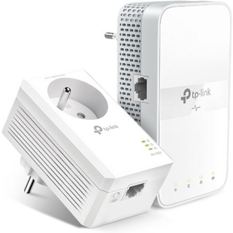 Kit CPL AV1000 Gigabit Wi-Fi AC avec prise gigogne TP-LINK TL-WPA7617 Blanc