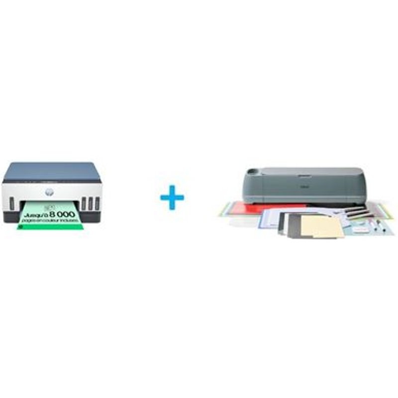 Imprimante multifonction HP Smart Tank 7006 + Pack Machine de découpe Cricut Maker 4 Gris + kit essentiel
