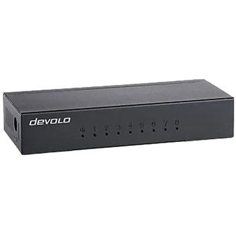 Switch réseau Devolo Gigabit Ethernet Switch 8 Port Noir