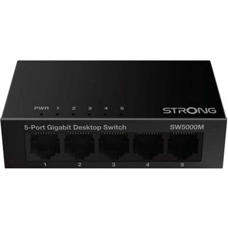 Switch Ethernet Strong SW5000M 5 ports Gigabit Métal Noir
