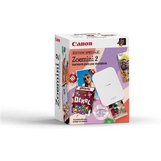 Kit Summer Imprimante Photo Canon Zoemini 2 Blanc + 1 jeu de société et 10 tirages inclus 2026