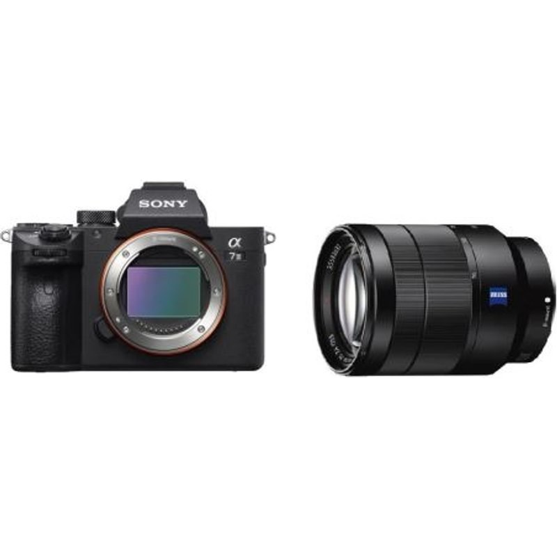 Hybride Sony Alpha A7 III Boitier Nu + Objectif hybride Vario-Tessar T FE 24-70 mm f/4 ZA OSS