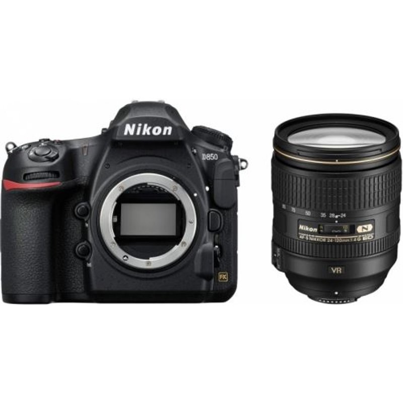 Appareil photo Reflex Nikon D850 Noir+ Objectif Nikkor AF-S 24-120 mm f/4G ED VR