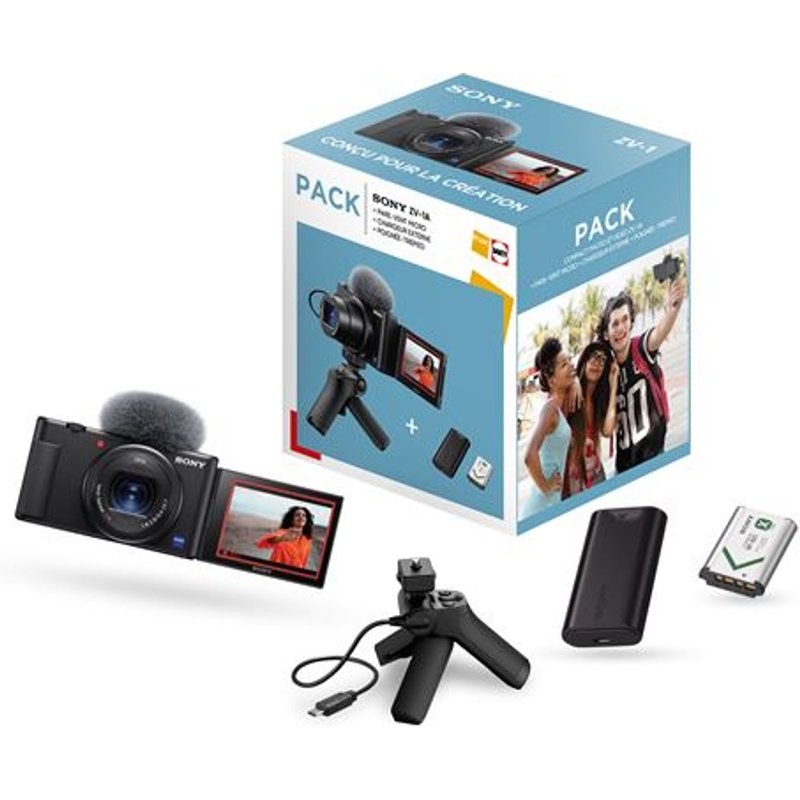 Pack Fnac Appareil photo compact pour Vlogging Sony ZV-1 + Poignée